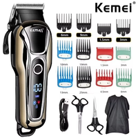 Kemei 1990 new hair clipper professional hair clipper men's hair clipper electric trimmer LCD display hair clipper Almighty set