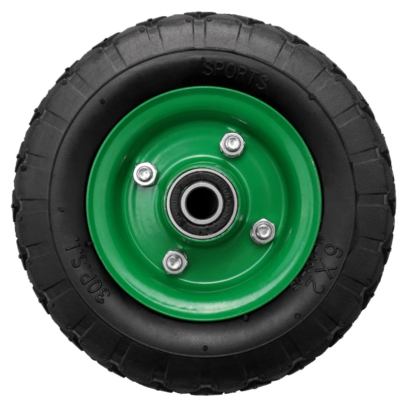 Inflatable Tire Wear- 6In Wheel 150mm Tire Industrial Grade Cart Trolley Tyre Caster 250Kg 36Psi