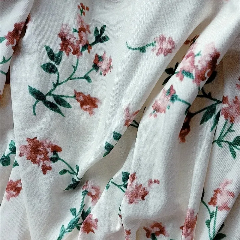 미디 하이 웨이스트 스커트 여성 하라주쿠 캐주얼 데일리 꽃 무늬 a 라인 클래식 슬림 젠틀 스위트 걸스 대학 아늑한 streetwear 여름