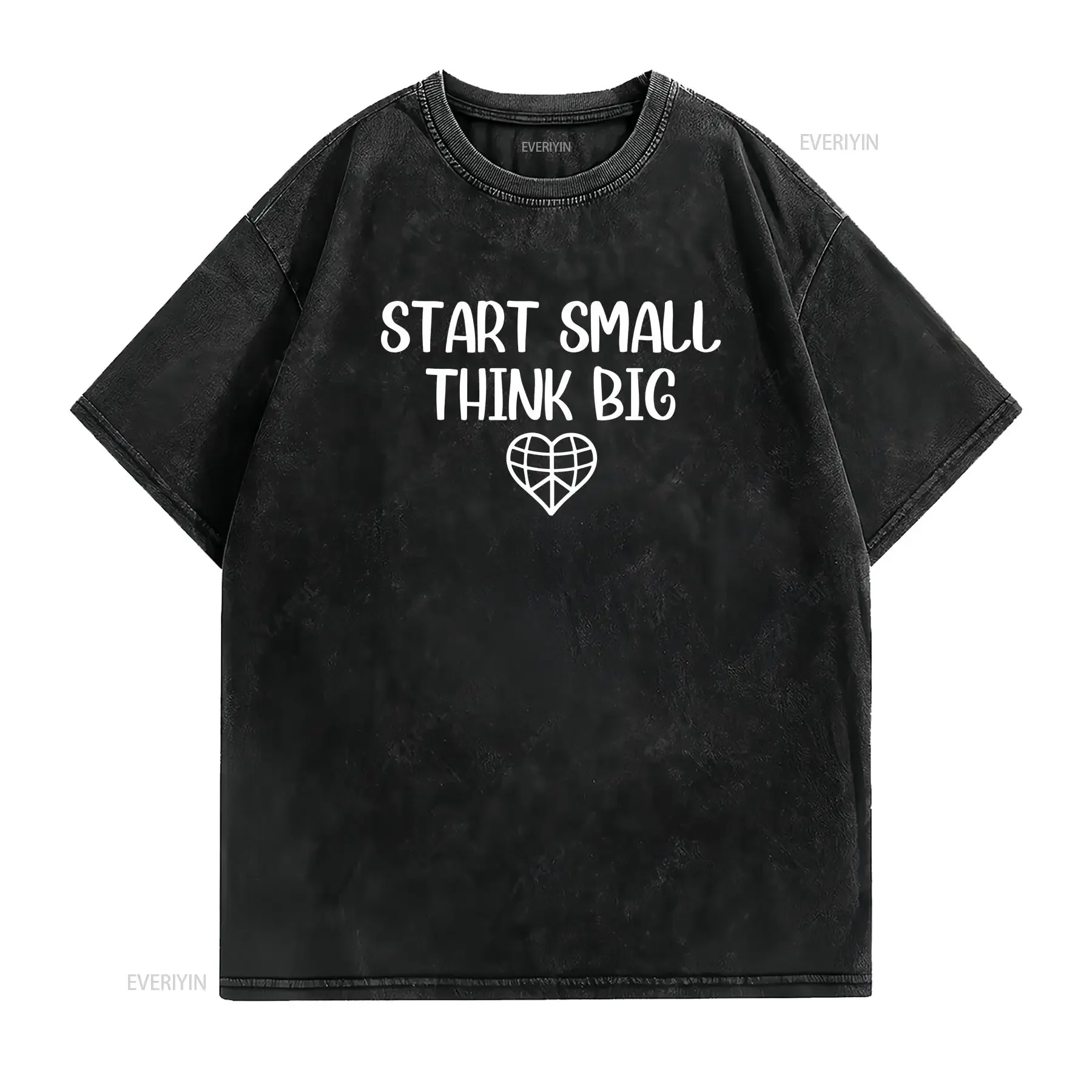Start Small Think Big T Shirt Michael Franti Work Hard Be Kind Soulrocker vintage Washed homme designer clothes