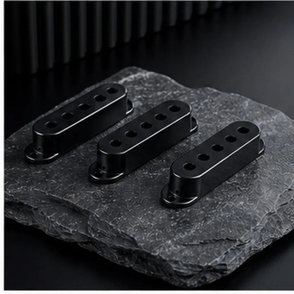 3pcs Electric Guitar Pickup Covers – Single Coil & Humbucker Replacement, ABS Hard Shell, 52mm Ponticello