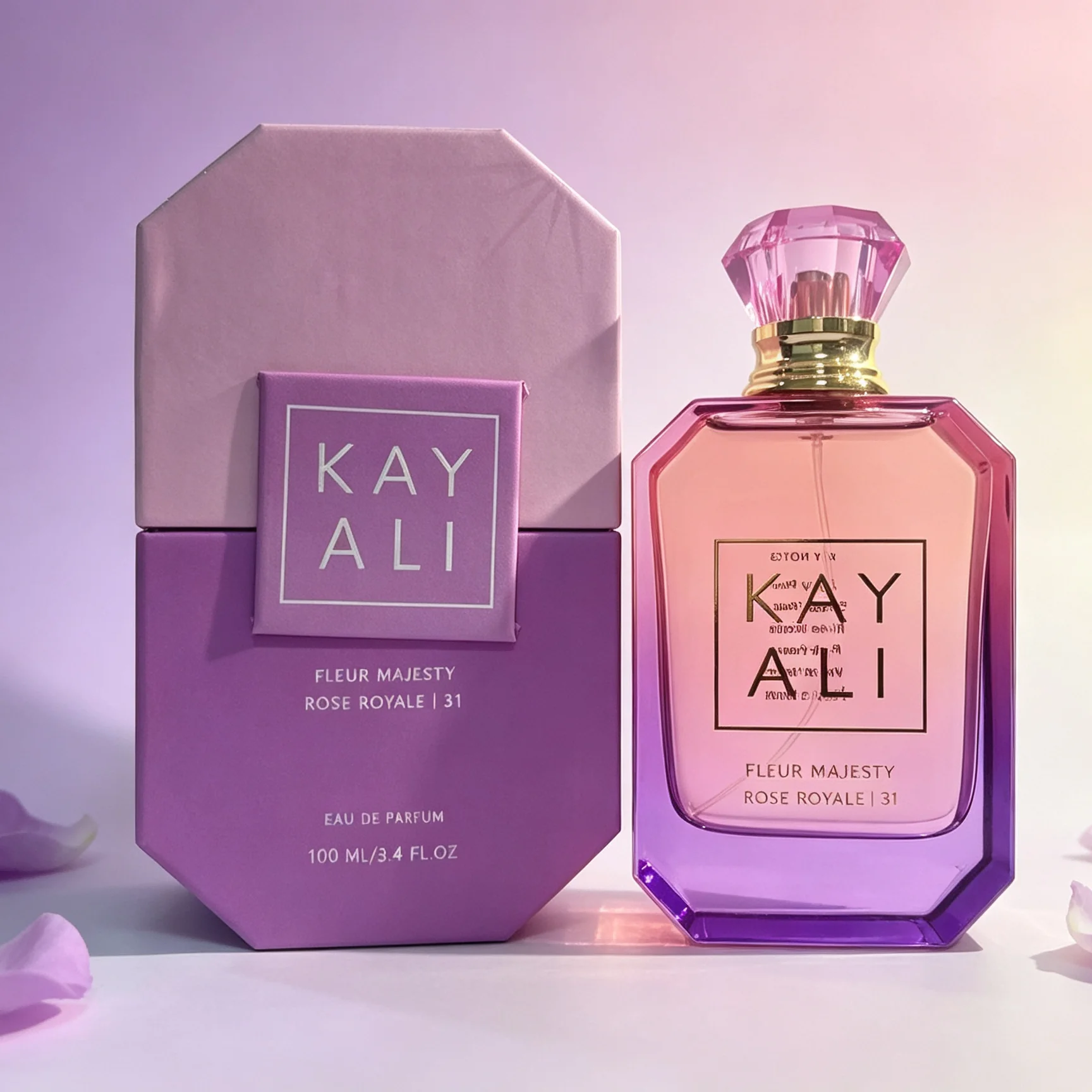 Kayali Fleur Majesty Rose Royale 31 – Spray Parfum Longue Durée 3.4oz – Cadeau Exquis Idéal pour les Mariages et les Rendez-vous – Arôme Floral Chaud et Doux
