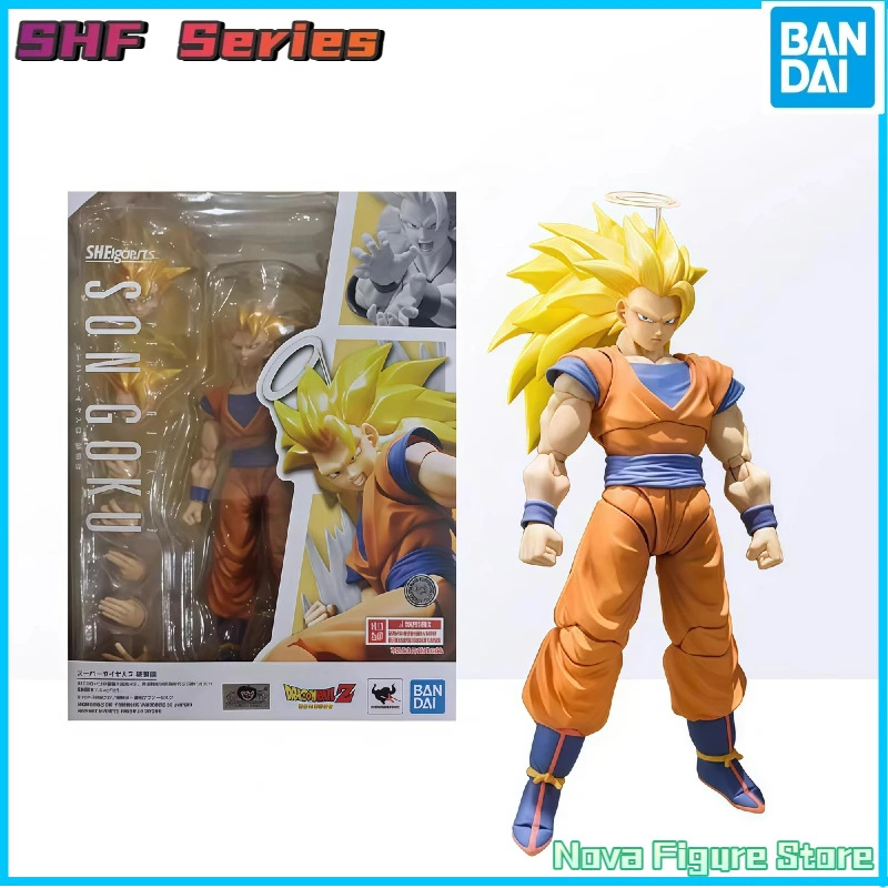 В наличии: Коллекционная фигурка Bandai SHF Dragon Ball Z Super Saiyan 3 Super Three Son Goku (переиздание) – игрушка, подарок