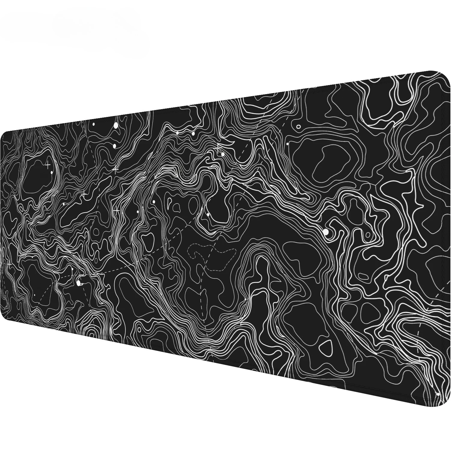 

Контурная карта Черно-белый художественный абстрактный коврик для мыши Расширенный большой 300X800 ПК Компьютерная клавиатура XXL Настольный коврик Офисные игровые коврики