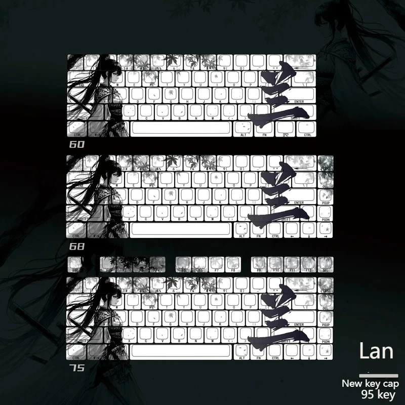 95 Keys Customized Keycaps Cheery Profile Thermal Sublimation Pbt Pc Personalized Cartoon Gifts Mechanical Keyboard Keycaps