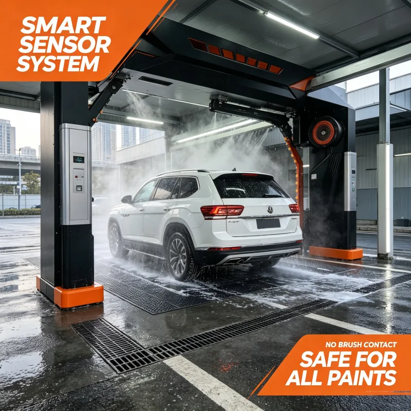 Manufacturer Direct Heavy‑Duty 360 Rotating Touchless Car Wash Machine For Running Profitable Commercial Car Wash Businesses