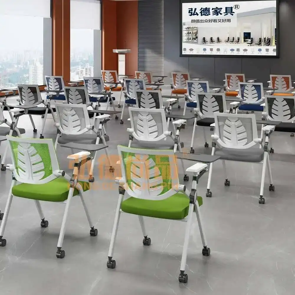 

Conference Folding Training Chair with Table Board Chair with Writing Board Table and Chair Integrated Conference Room 의자 Sedie