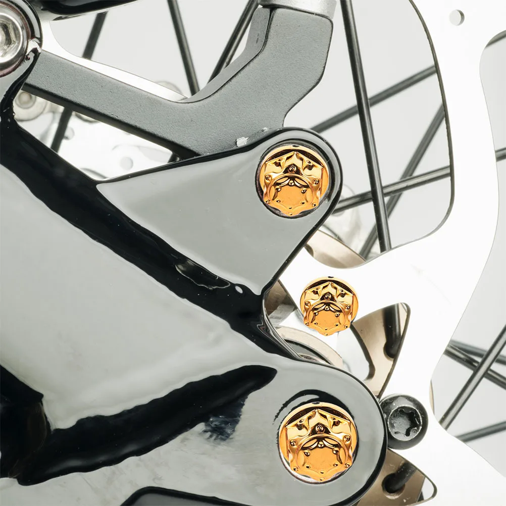 2 jeux de bouchons à vis de moteur de Modification de moto, ABS universel adapté au couvercle d'écrou de moto, couvercles de boulons décoratifs durables