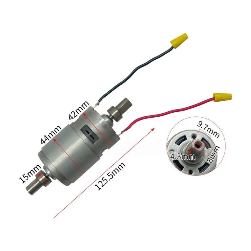 ABNL Power Tools Accessories 21V Brushed Motor For Dual-Shaft 775 Motor For Bench Grinder Replacement