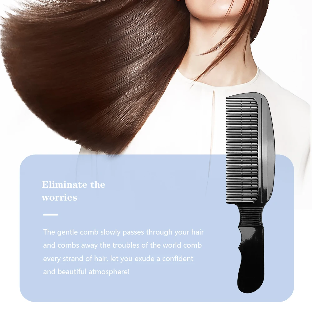 Salon Friseur Kamm anti statische Haars chneidekamm Anti-Rutsch-Friseur Trimmen Kamm breite Zahn Haarschnitt Bürste Styling-Werkzeuge – Detail 3