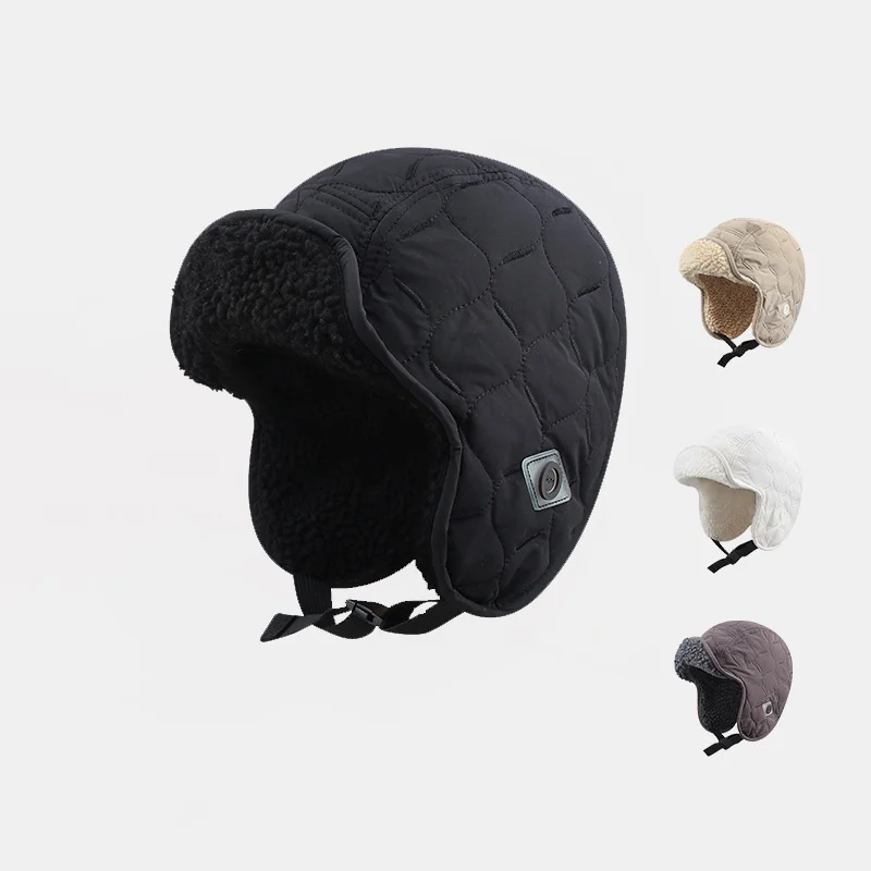 moda-pele-do-falso-bombardeiro-chapeu-de-esqui-dos-homens-chapeu-de-inverno-feminino-engrossado-quente-protecao-de-ouvido-chapeus-piloto-chapeu-de-equitacao-classico자