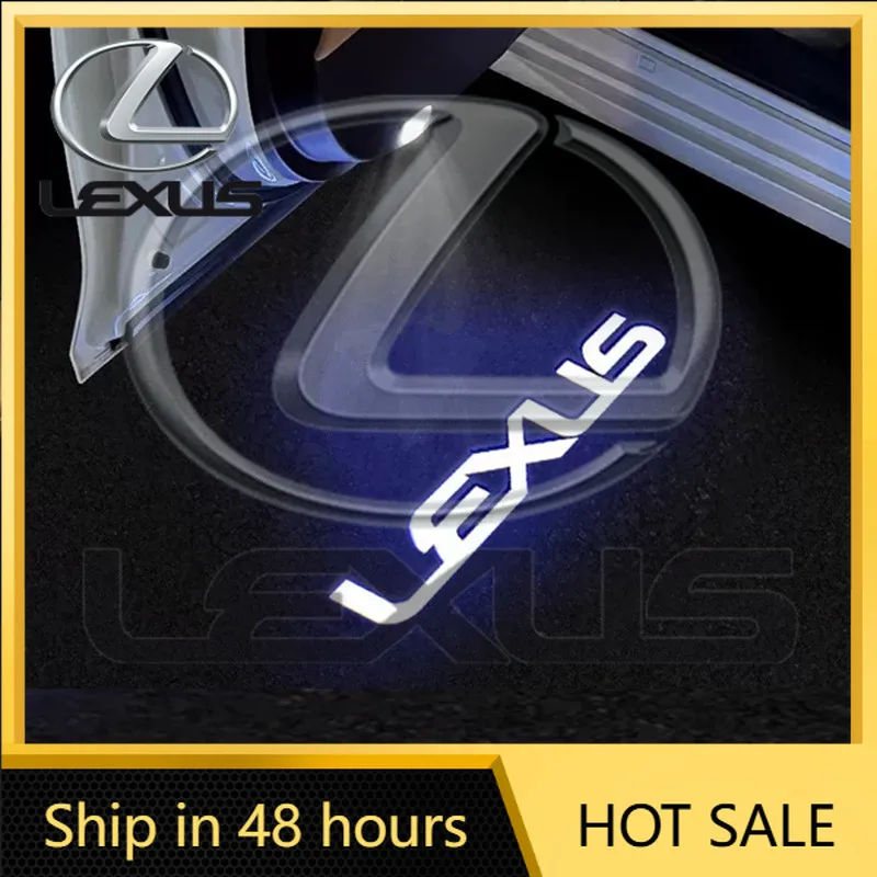 

2026 Hot Interior Stickers Car Door Welcome Light Logo Projector Lights Accessories For Lexus F SPORT ES RX NX LS UX LM LX GX LC
