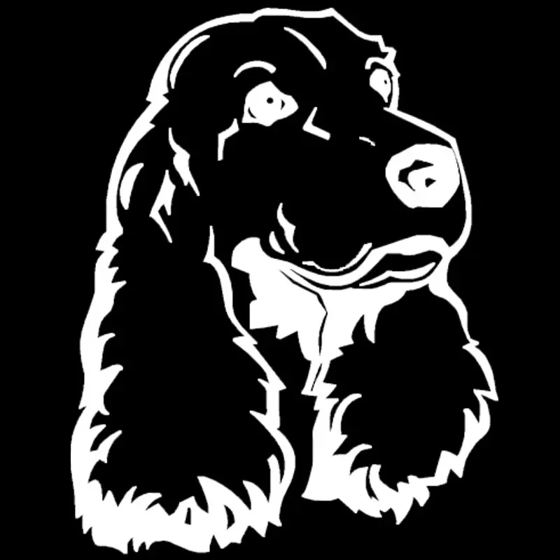 Cocker Spaniel Dog Animal Car Stickers Lovely Vinyl Decal Car Styling Motorcycle Decoration,16cm*12cm