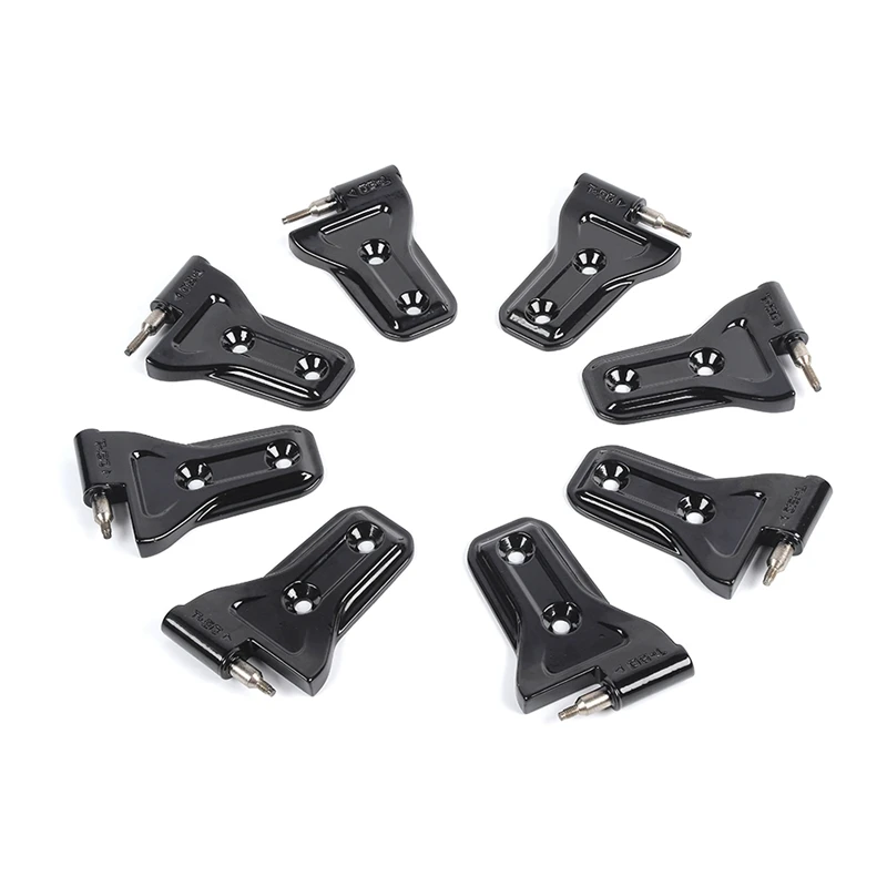 NEW-Door Hinge Kit, 8PCS Front Door Rear Door Hinges For Jeep Wrangler JL 4-Door 2018-2022 Gladiator JT 2020-2022 ,Black