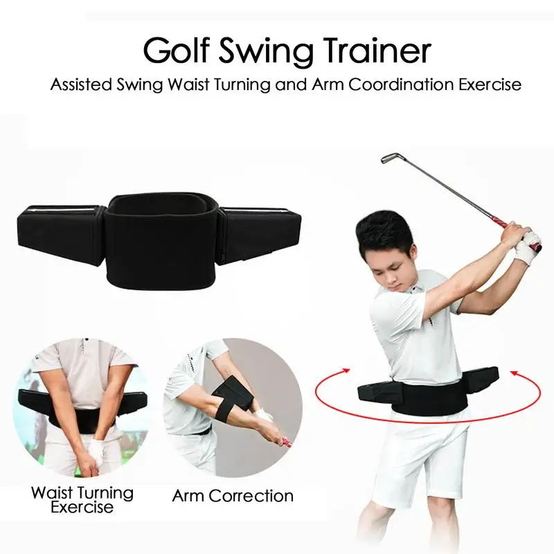 Golf Swing Waist Band Effective Waist Turning Aid Golf Swing Trainers Highly Scalable Golf Swing Belt For Teenagers And Adults