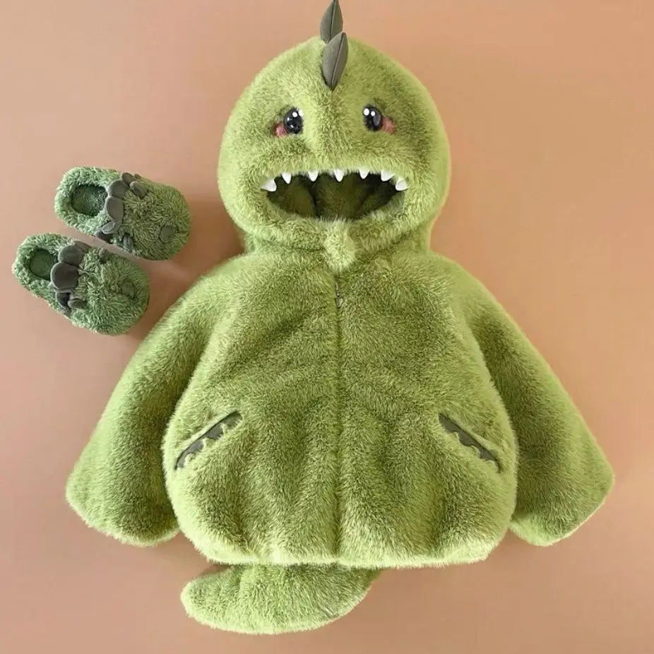 

Пальто для малышей, новое зимнее теплое пальто с капюшоном и медведем для мальчиков, толстая куртка с хлопковой подкладкой из овечьей шерсти, повседневная верхняя одежда для девочек