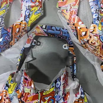 Kit carenatura per moto da 16 pezzi in materiale ABS compatibile con Honda Grom MSX 125 SF 2017-2020 stile Graffiti 8 best sales carenatura honda grom - №6