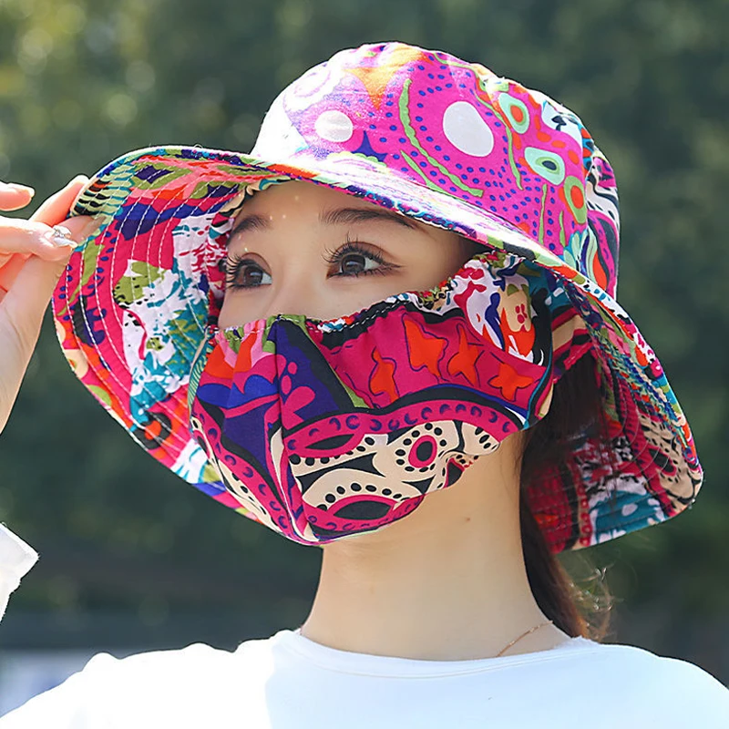 Солнечная шляпа для подключения на открытом воздухе — дышащая ветрозащитная маска для лица, интегрированная с летней крышкой маски для лица, подходит для активного отдыха
