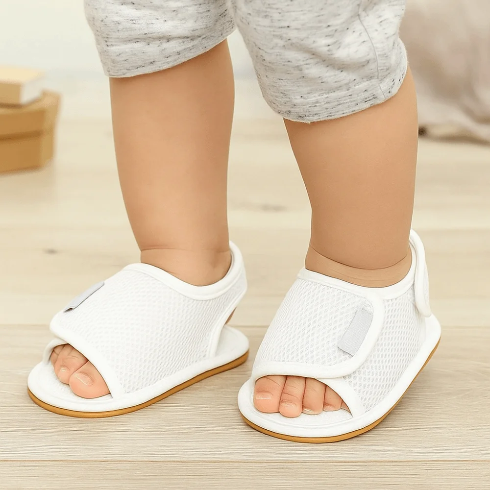 

Non-Slip Rubber Sole Baby Sandals Soft Sole Multiple Colors First Walker Shoes Lightweight Breathable Outdoor Sandals Newborn