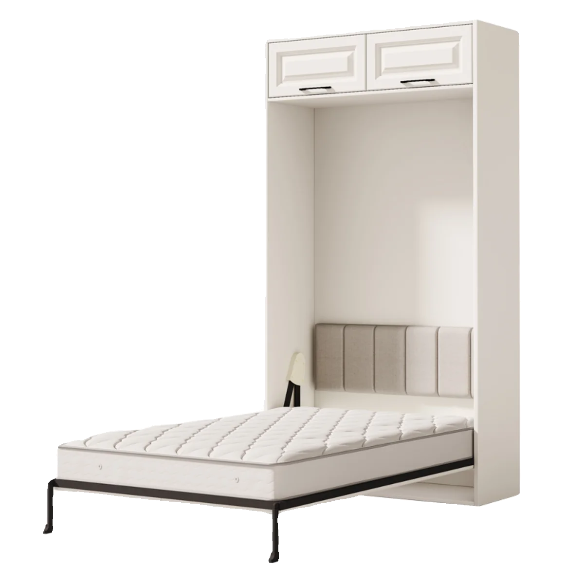Balcony study multi-functional invisible bed cabinet integrated forward folding wall bed space saving small apartment balcony