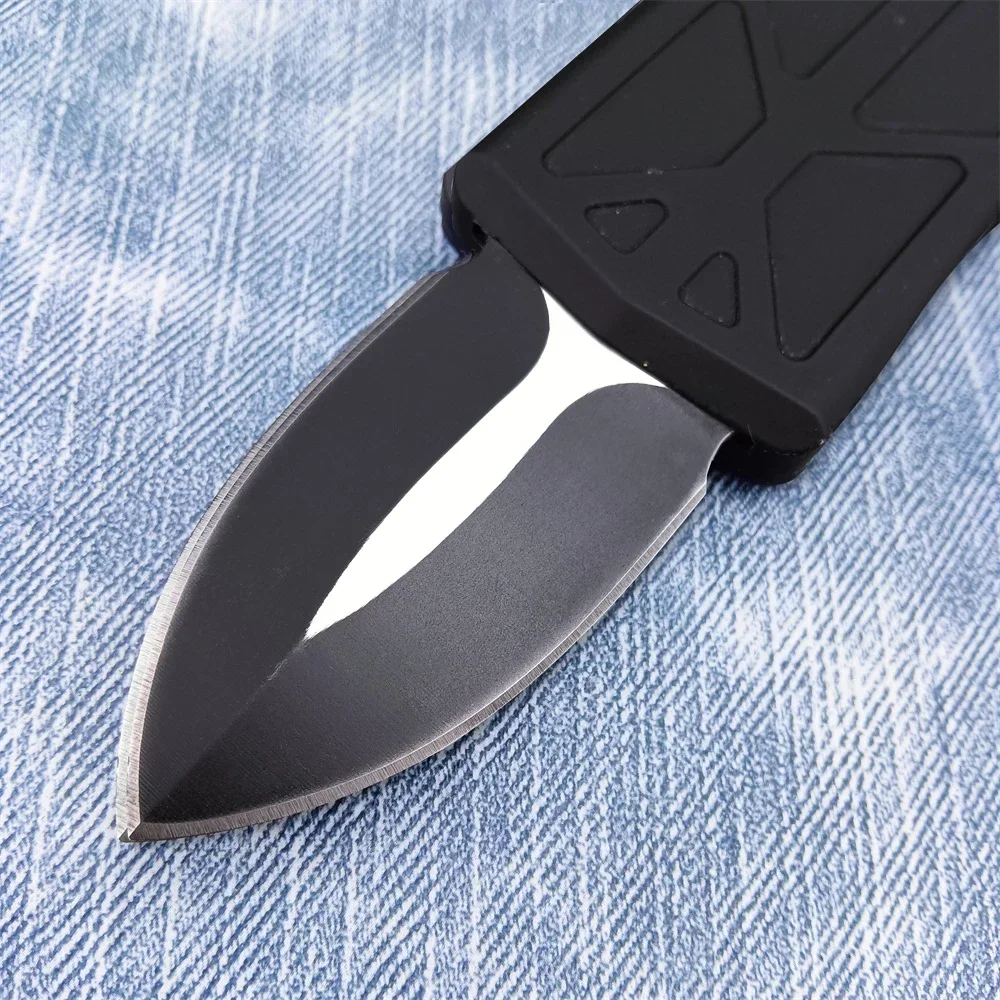 Micro Pocket Knife 440C Blade Zinc Alloy Black Handle Utility Outdoor Fruit Knife Multi-tool Everyday To Carrying