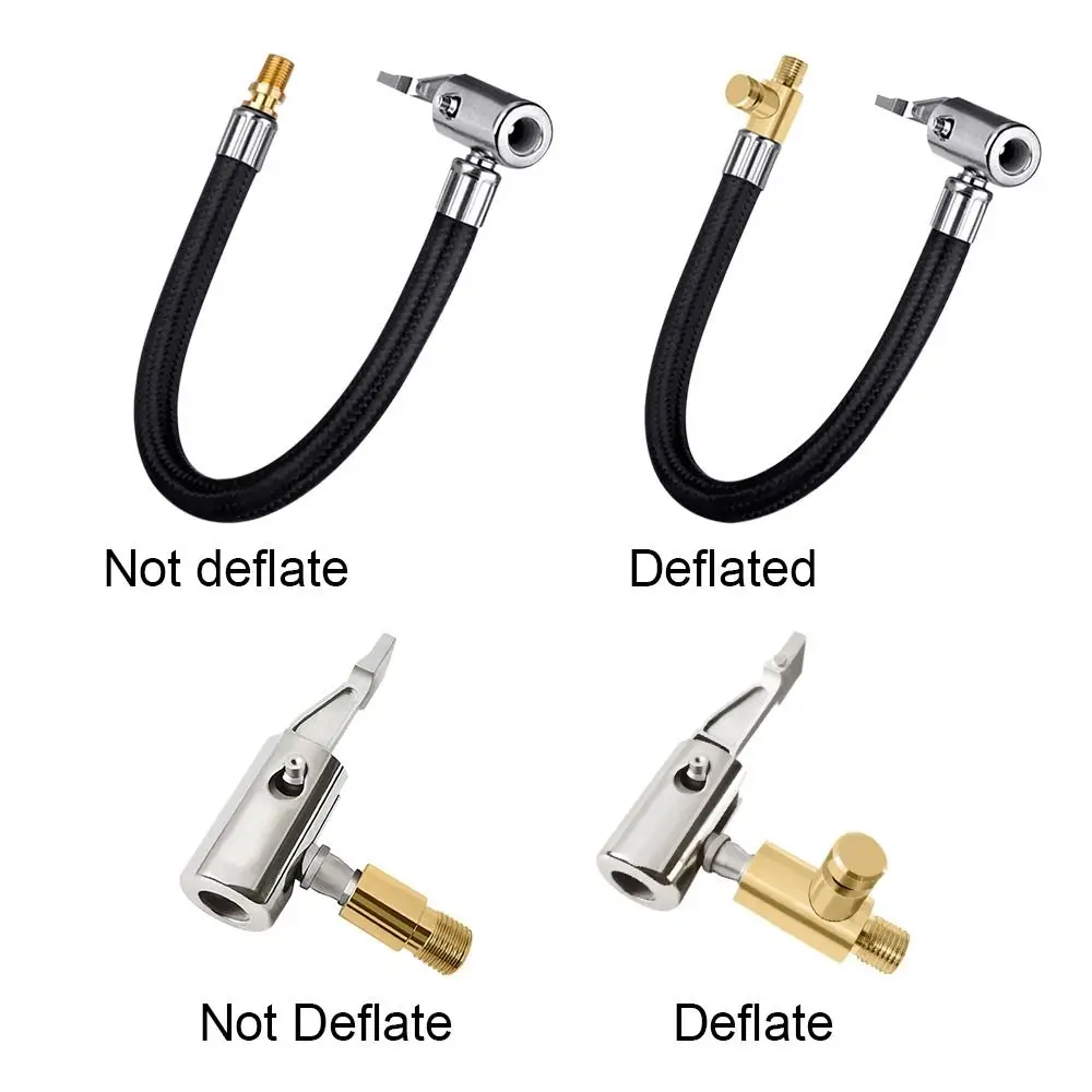 Tuyau mandrin d'air connexion de pneu verrouillage pompe à Air Tube d'extension adaptateur de pompe à Air tuyau de gonflage de pneu de voiture pompe à Air gonflable