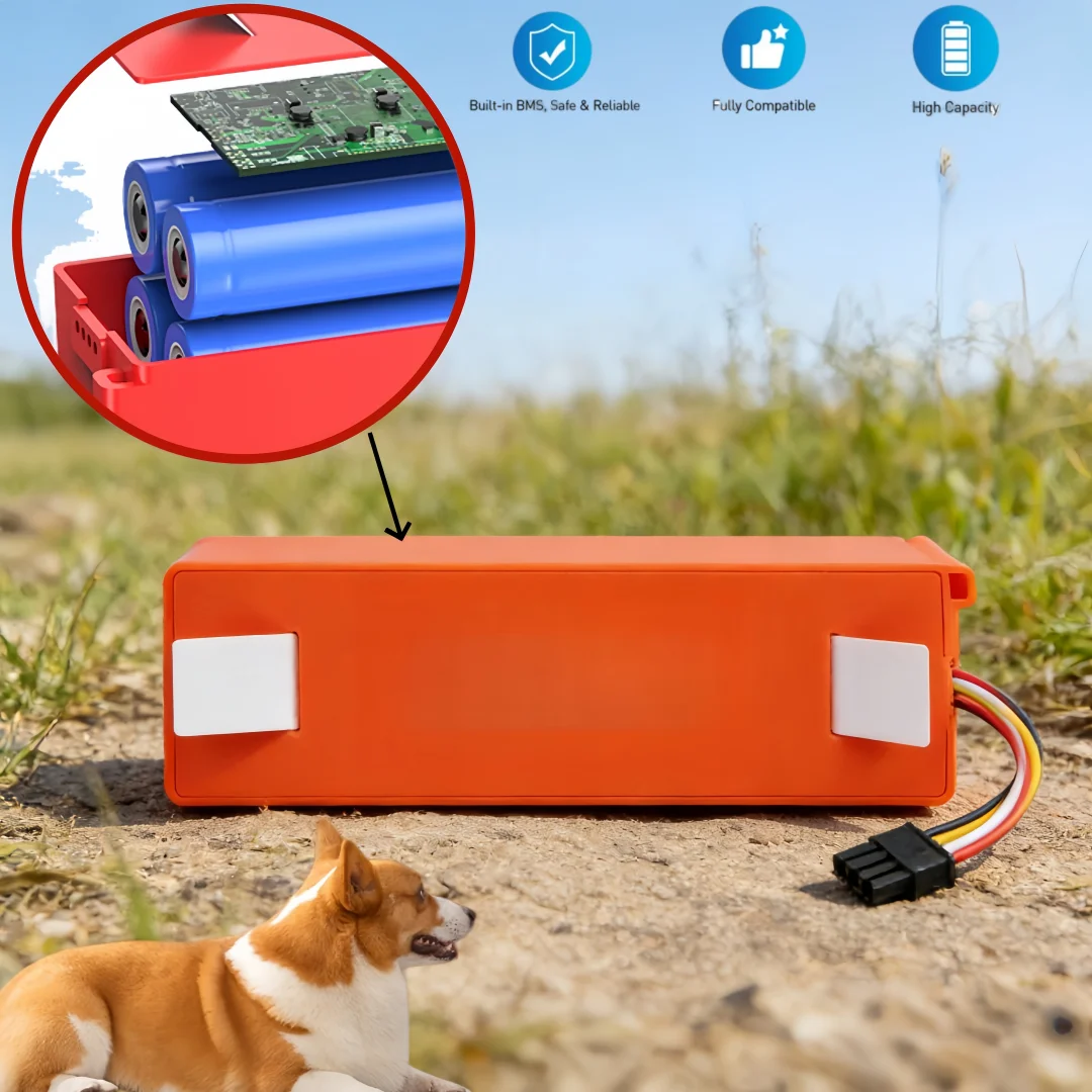 New Version 6500mAh 14.4V Battery for Xiaomi Roborock S50 S51 , Robot Vacuum Cleaner Accessories, Rechargeable Li-ion Battery