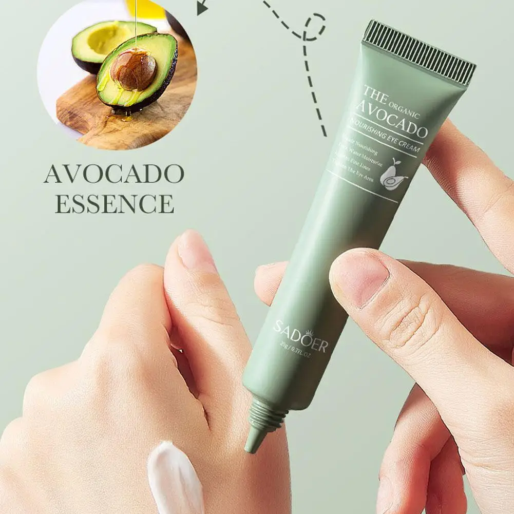 20g Avocado sofort entfernen Falten Augen creme Anti-Fade-Pflege Kreise Linie feine Augen dunkel straffen Taschen Schwellungen Augen Kosmetik p3q1