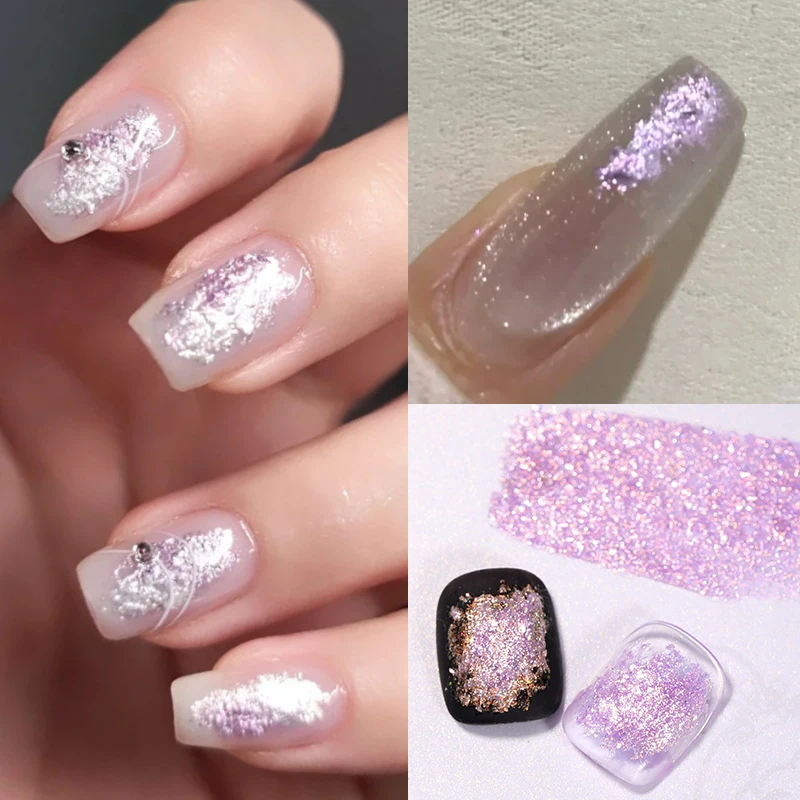 BORN PRETTY Auoras 3D Painted Gel Nail Polish Sparking Shining Glitter Painting Metallic Mirror Line Effect Nail Art Varnish 5ml