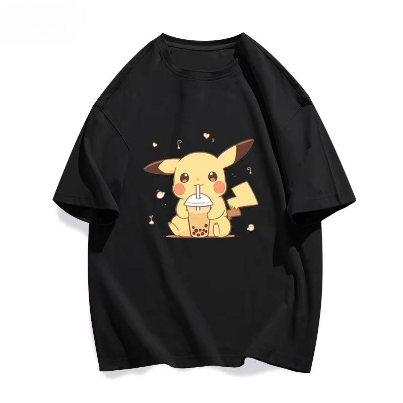 camisetas-de-algodao-puro-de-manga-curta-da-colaboracao-pikachu-pokemon-scarlet-e-violet-para-homens-e-mulheres-em-alta