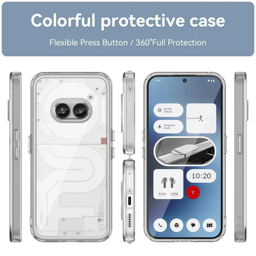 Thin Clear Case For Nothing Phone 2 2a Two 1 Silicone TPU Cover For Nothing Phone 1 One Phone2 Phone2a Protective Cases Fundas