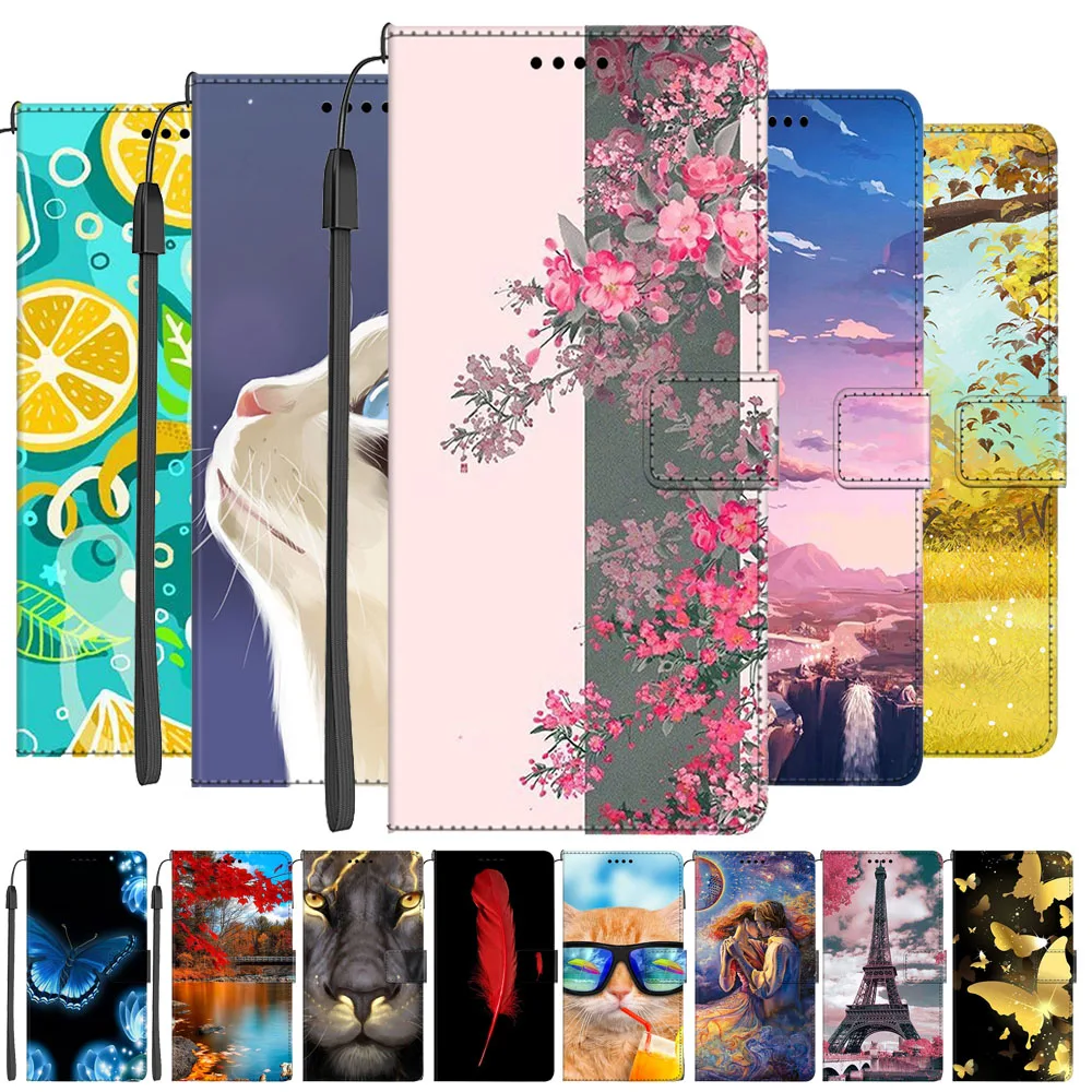 حافظة جلدية لهاتف Honor X70 5G محفظة فاخرة غطاء قلاب لهاتف Honor X70i X60 5G حافظات هاتف حامل بطاقة أكياس زهور #1