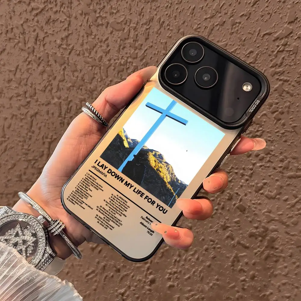 Rapper J-JPEGMAFIA Phone Case For iPhone 17 16 15 14 13 12 11 Pro Max Designer Matte Laser Aurora Funda Phone Case - view 4