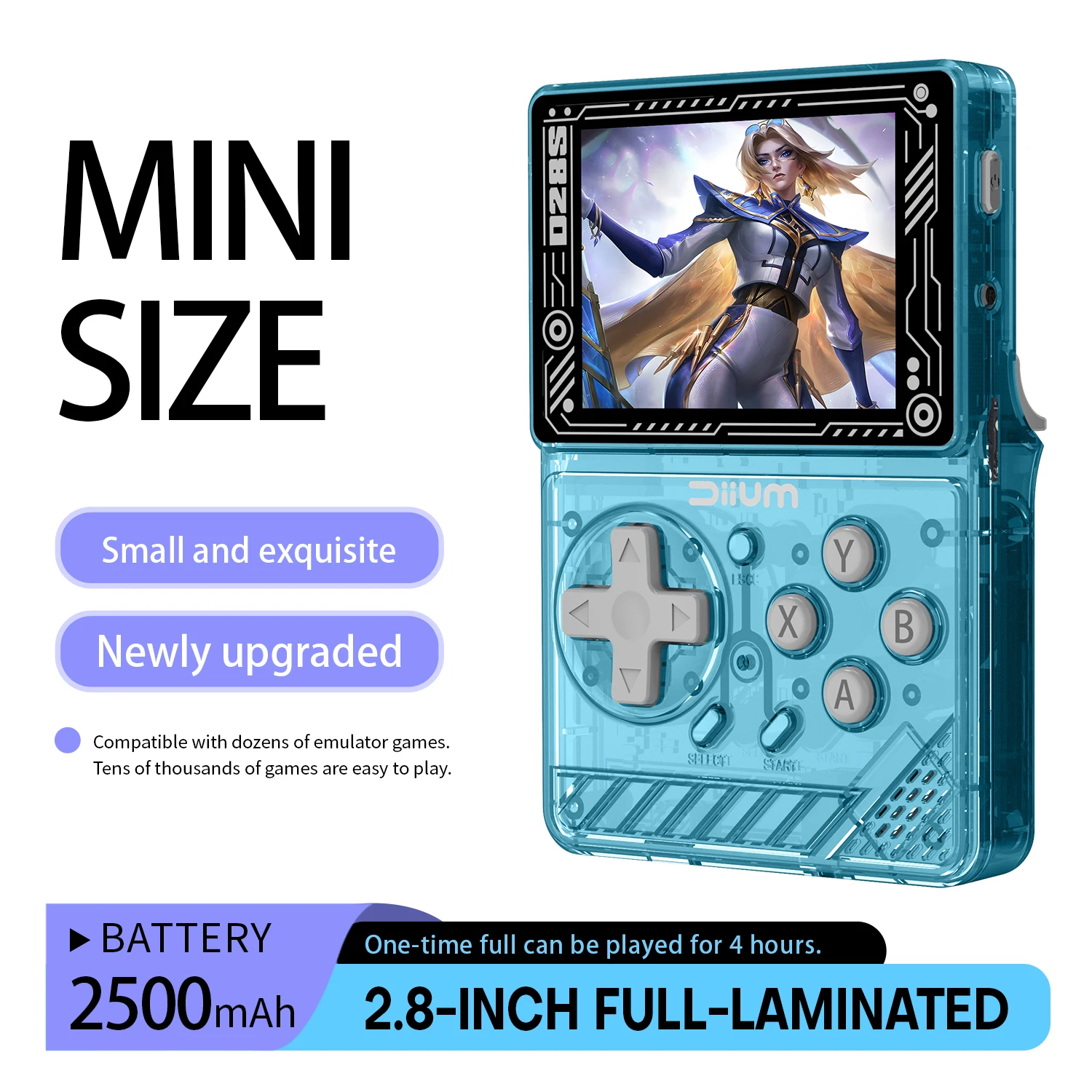 

Hot Mini Retro Handheld Game Console Handheld Video Game Console 15,000+Game For GBA PS1 GB PSP Multiple Emulators Mini Handheld