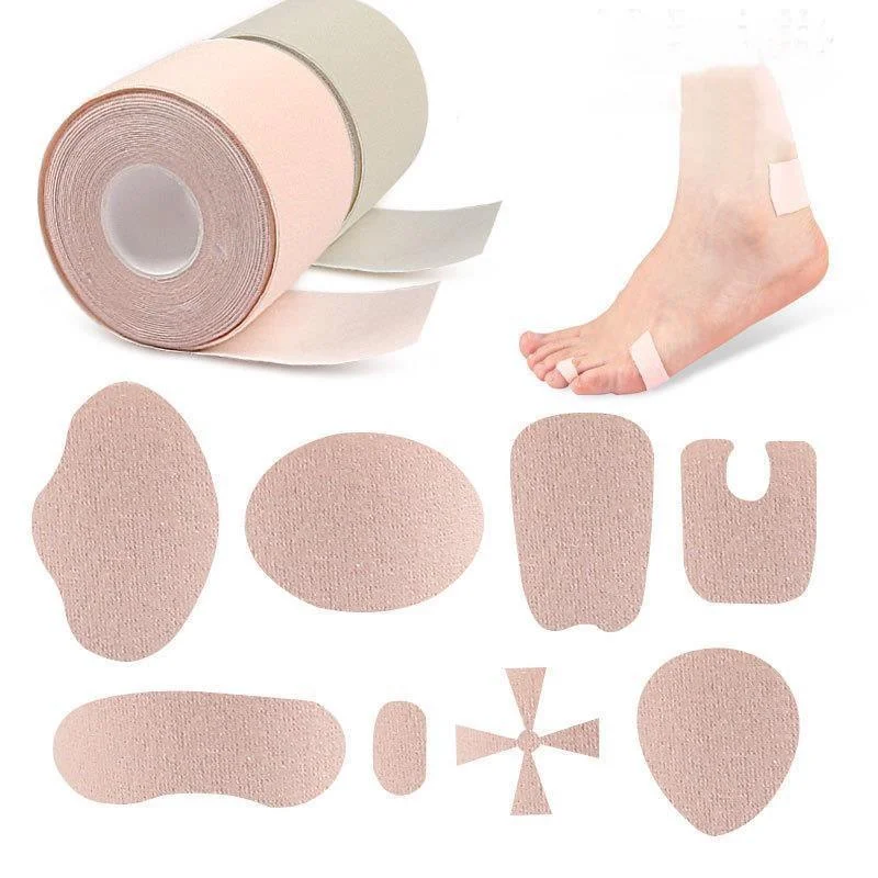 Autocollant multifonctionnel pour talon de pied, 1 rouleau de 4.5m, bande en mousse résistante à l'usure, Patch pour callosités, Blister, maïs, coussin de pédicure, soins des pieds