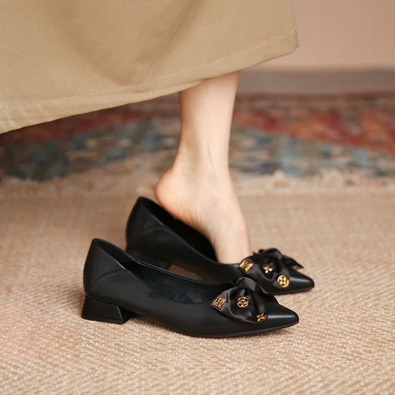 Formal Woman Pumps Chunky Heels Block Heel Shoes for Women Non Slip Summer On Offer Beau Today Promotion Stylish image 6