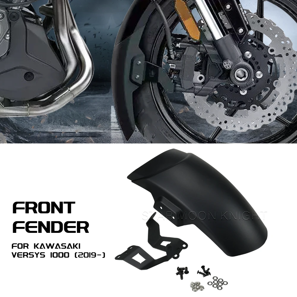 Front Fender Extender Mudguard Protection Splash Guard For Kawasaki Versys 1000 Versys1000 2019 2020 2021 2022 2023 2024-