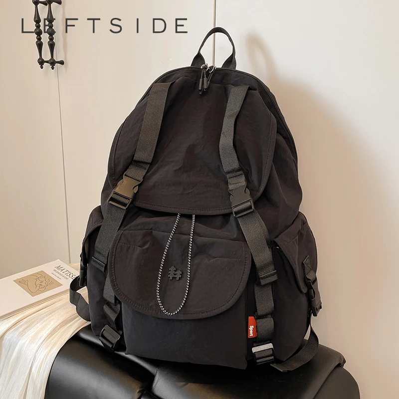 

LEFTSIDE Women's Soft Big Cloth Backpacks 2025 New in Fashion Summer Backpack Girls School Book Bag Cute Travel Back Pack