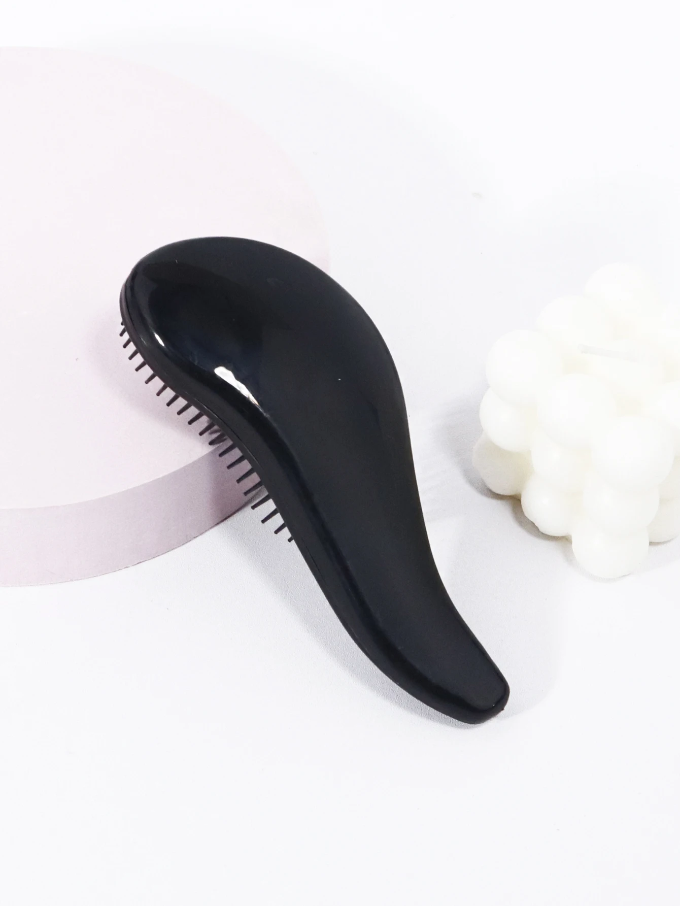 Solid Color Anti-Static Massage Brush, Soft Nylon Hair Brush, Suitable for Both Dry and Wet Use