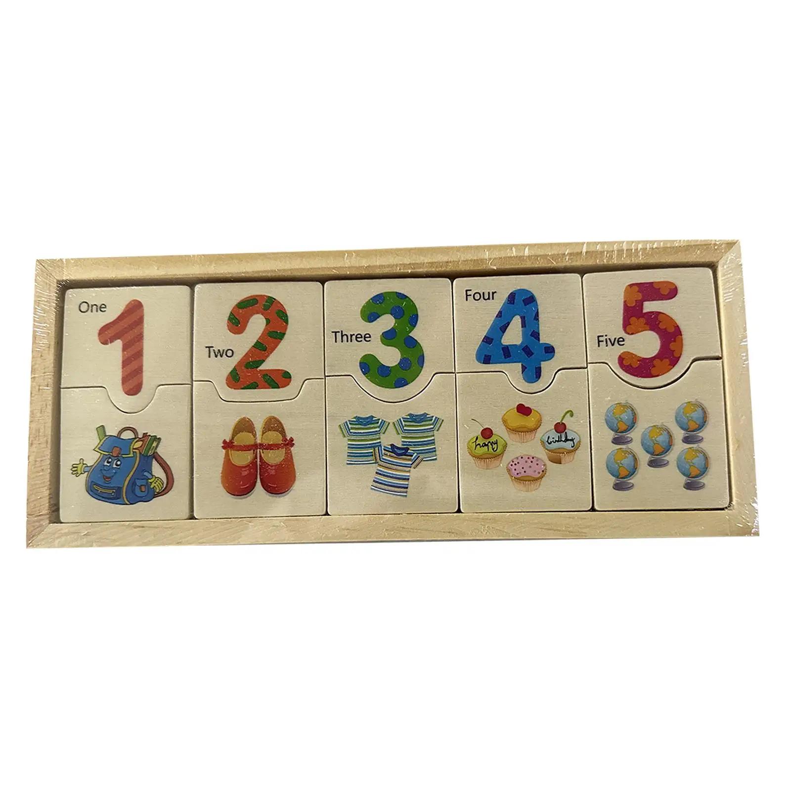Children Counting Math Early Educational Puzzle Set Toy Preschool Game Gift