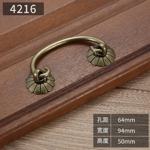 Vintage Antique Bronze Cabinet Handles Chinese Style Furniture Handle Drawer Knobs Wardrobe Door Pulls Furniture Hardware