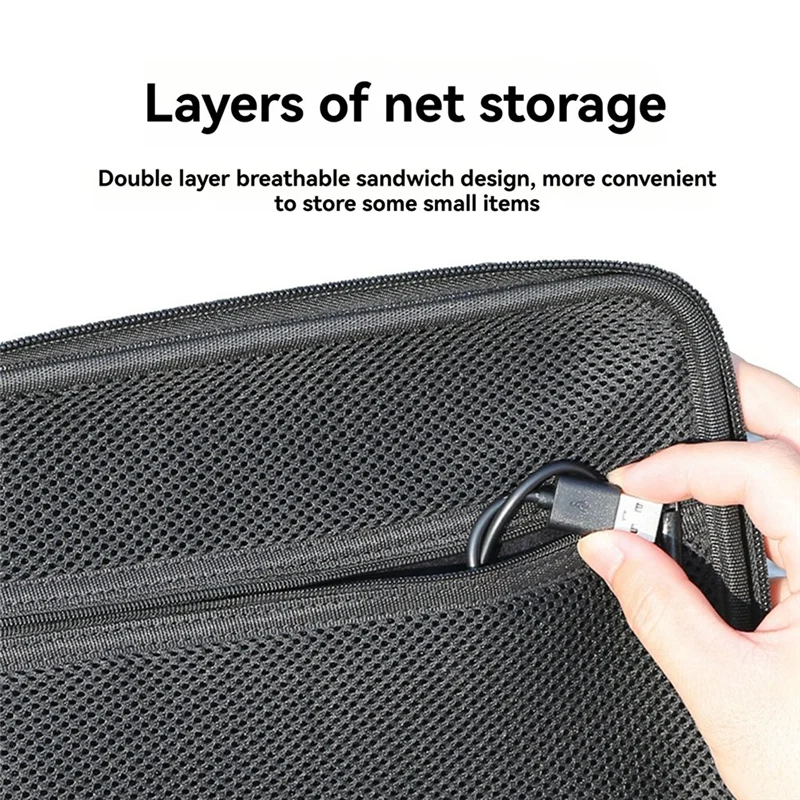 ABZW Storage Bag For DJI Action3/ 4/5Pro Portable Travel Handbag Sports Camera Multifunctional Accessory Bag