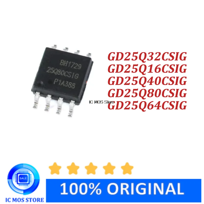 

10PCS GD25Q16CSIG GD25Q32CSIG GD25Q40CSIG GD25Q64CSIG GD25Q80CSIG 25Q16CSIG 25Q32CSIG 25Q40CSIG 25Q64CSIG 25Q80CSIG SOP8