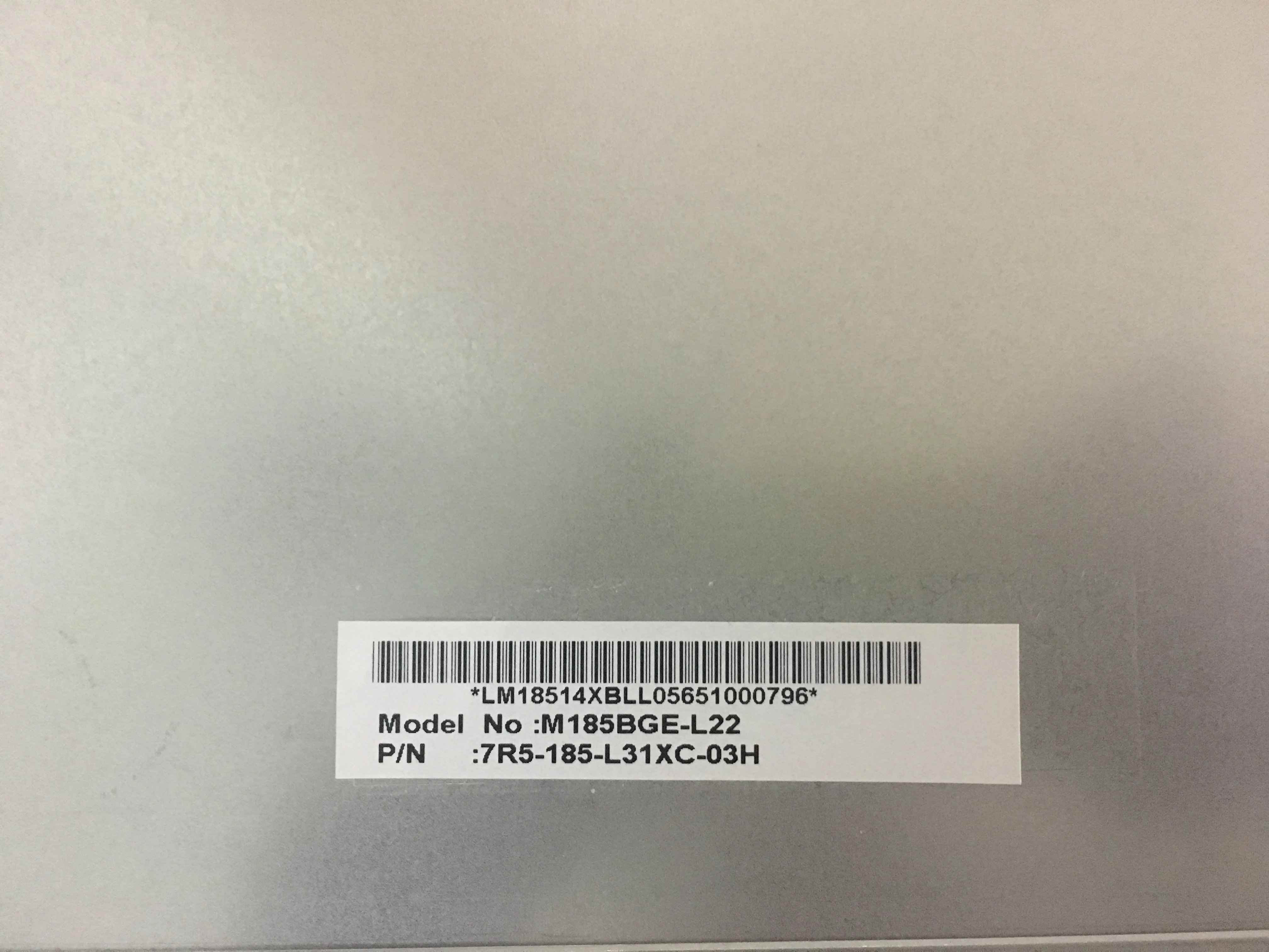 18.5 Cal Panel LCD M185BGE-L22