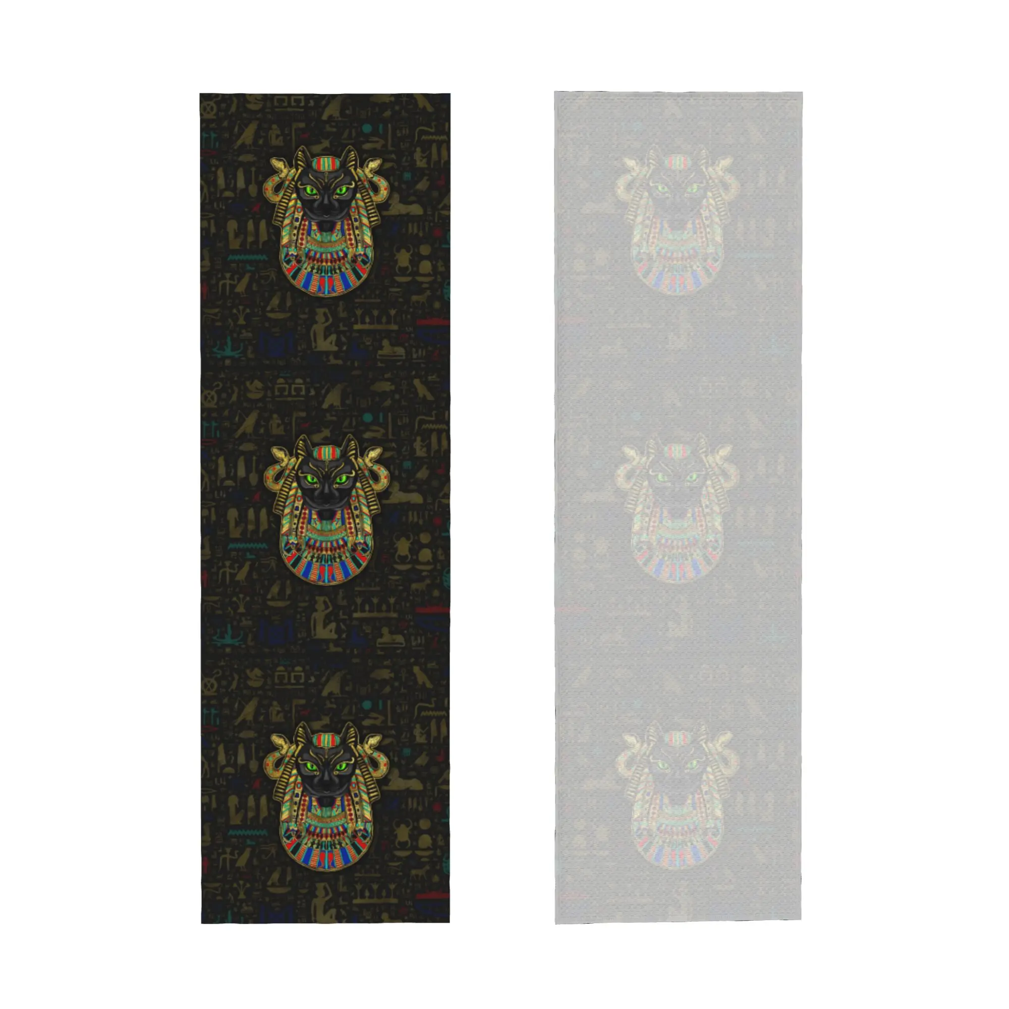 Cold Exercise Towel Hieroglyphics Bastet Egyptian Goddess Beach Sports Yoga Camping Towel Refreshing Sports Scarf Face Towels