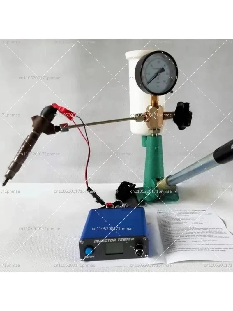 Diesel Injector Nozzle Calibrator Tester with Manual Boost Pump for Common Rail Systems Large Tank