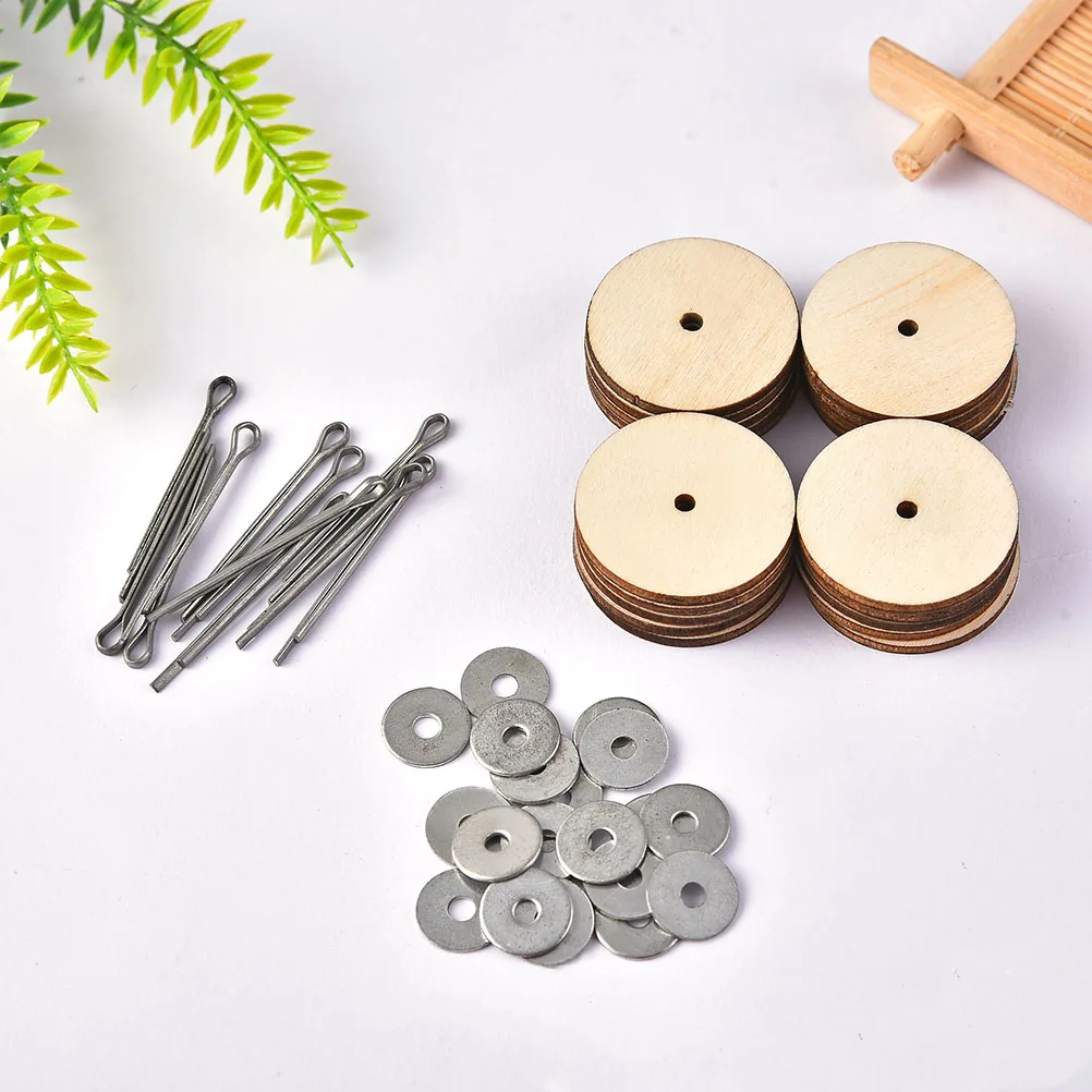 

40 set Wooden Joint Accessories for Making Craft Moveable Toy Connectors DIY Supplies Bear Rotating Joints