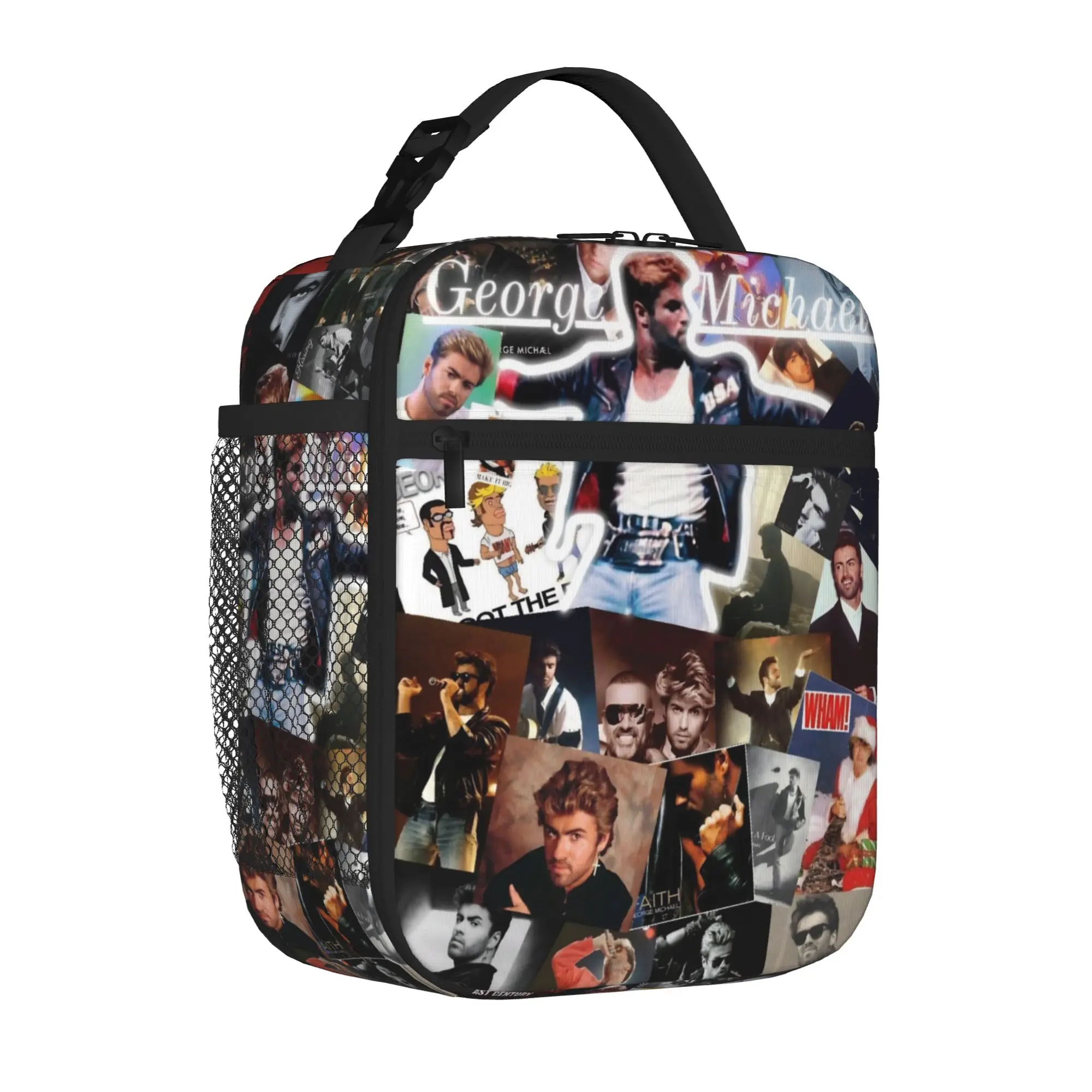 George Michael Singer Legend Carry Thermal Cooler Bag Music Album Reusable Insulated Lunch Bags New Arrival Food Box For Picnic