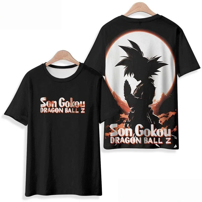 2026 New Anime Dragon Ball Special 3D Printed T-shirt Wukong 3D Printed Short Sleeve Breathable Hawaii Comfortable Clothing Top