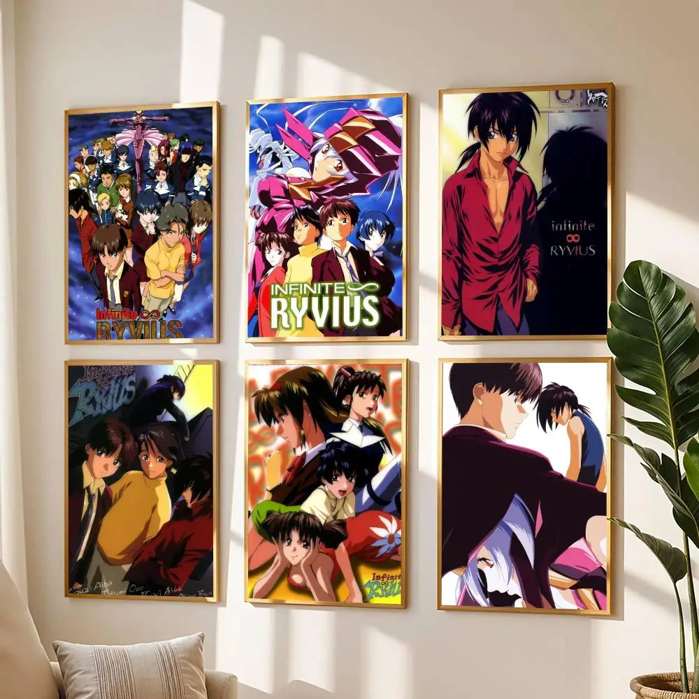 anime I-Infinite Ryvius-S Poster Modern Wall Decal for Living Room Cafe Office Bar and Bedroom